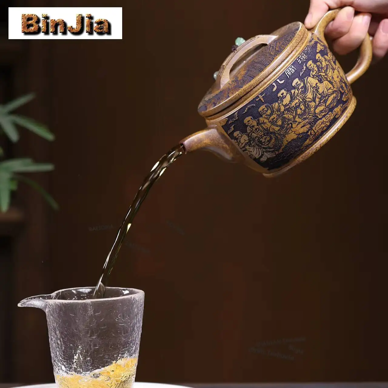 640ml Classic Yixing Purple Clay Teapots Handmade Large Caliber Pot Raw Ore The Keel Gold Sand Mud Kettle Chinese Zisha Tea Set
