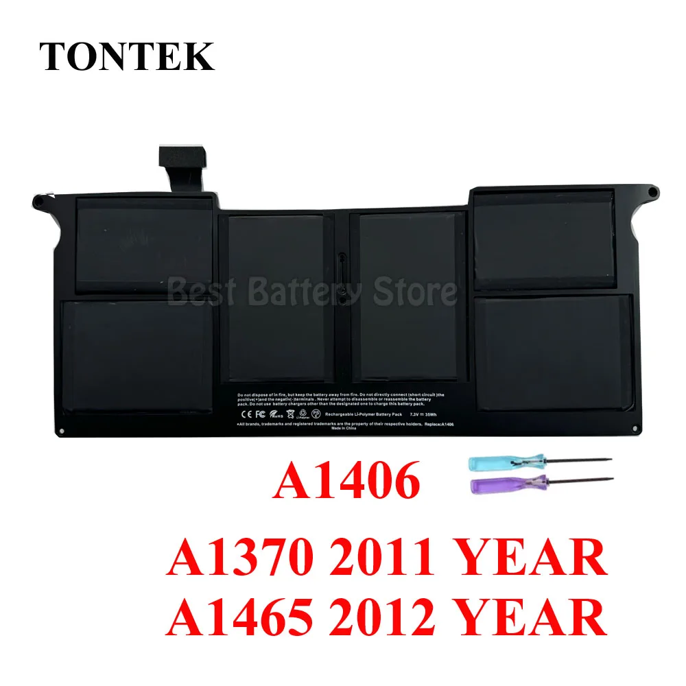 A1375 A1406 Battery For Macbook Air 11 inch A1370 2010 2011 A1465 2012 Year 020-7377-A