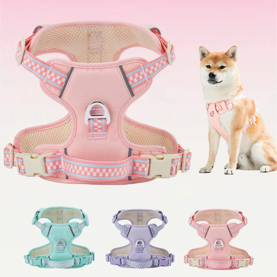 

Sporty Dog Harness No Pull Adjustable Step-in Puppy Pet Vest Harnesses for Small Medium Large Dogs XXS-M Size