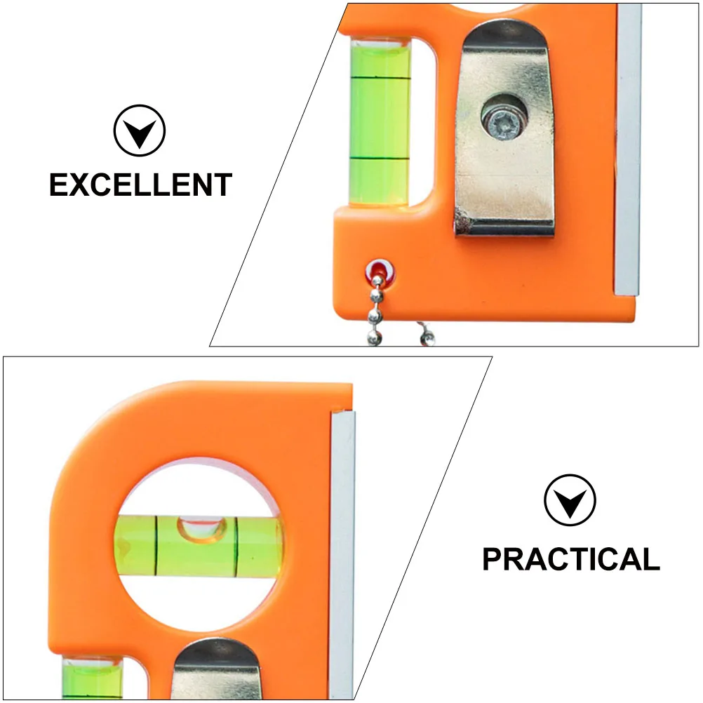 

2pcs Mini Level Ruler High Precision Portable Aluminum Alloy Horizontal Bubble Measuring Instrument Magnetic for Household