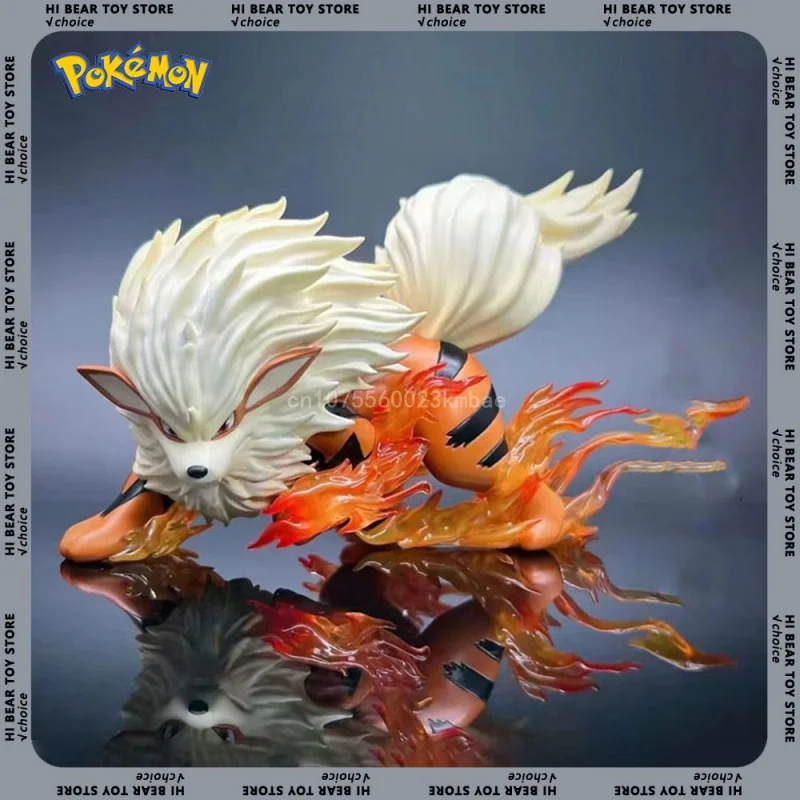 Arcanine Figures Pokemon Anime Figure Mini 1:20 Scale Action Figure 9cm Pvc Statue Collection Orange Decoration Kids Toys Gift