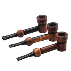 Portable Wood Smoking Pipe, Tobacco Pipes, Herb Grinder, Gifts