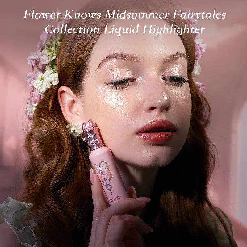 Flowerknows Midsummer Fairytales Liquid Highlighter Cover Perfection Tip Conceal 1.5g Brightener Concealer Mini Size 2Pcs Set