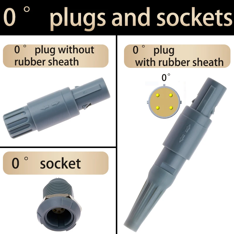1P gray plastic plug, socket PAG.PKG0 °, PAA.PKA40 °, PAB.PKB60 °, PAC.PKC80 °; 2-14 pin audio information transmission