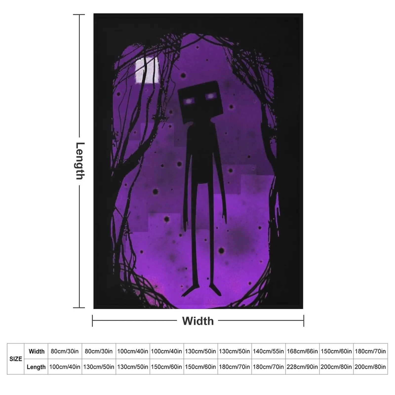 Enderman Classic T-Shirt.png Throw Blanket Camping Hairy valentine gift ideas Blankets