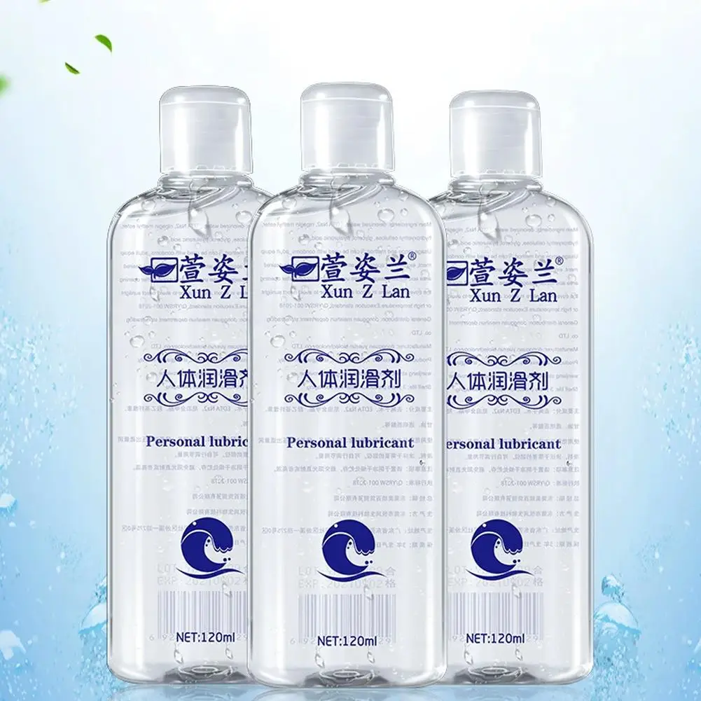 1/2/3PCS Lubricante a base de agua (120 ml), gel lubricante personal líquido, lubricante sexual de larga duración para hombres, mujeres y parejas, seguro para juguetes