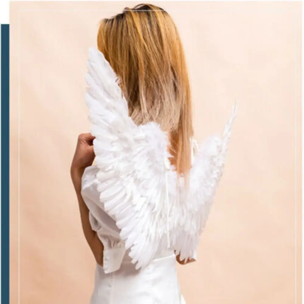 Angel Feather Wings Holiday Party Decoration Props Scene Layout Party Christmas Decor Kids Women Girls Catwalk Performance Show