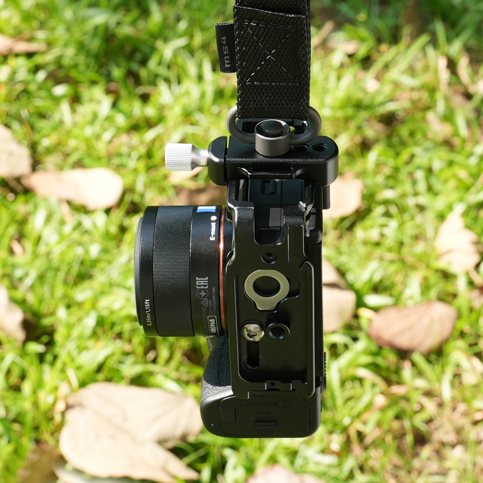 Haoge Leichtgewichtige Arca QR-Klemme mit 1/4 Zoll Loch QD-Anschluss für Magpul QD-Tragegurt, Kompatibel mit Arca Standard-Kamera CP-29QD – Detail 9