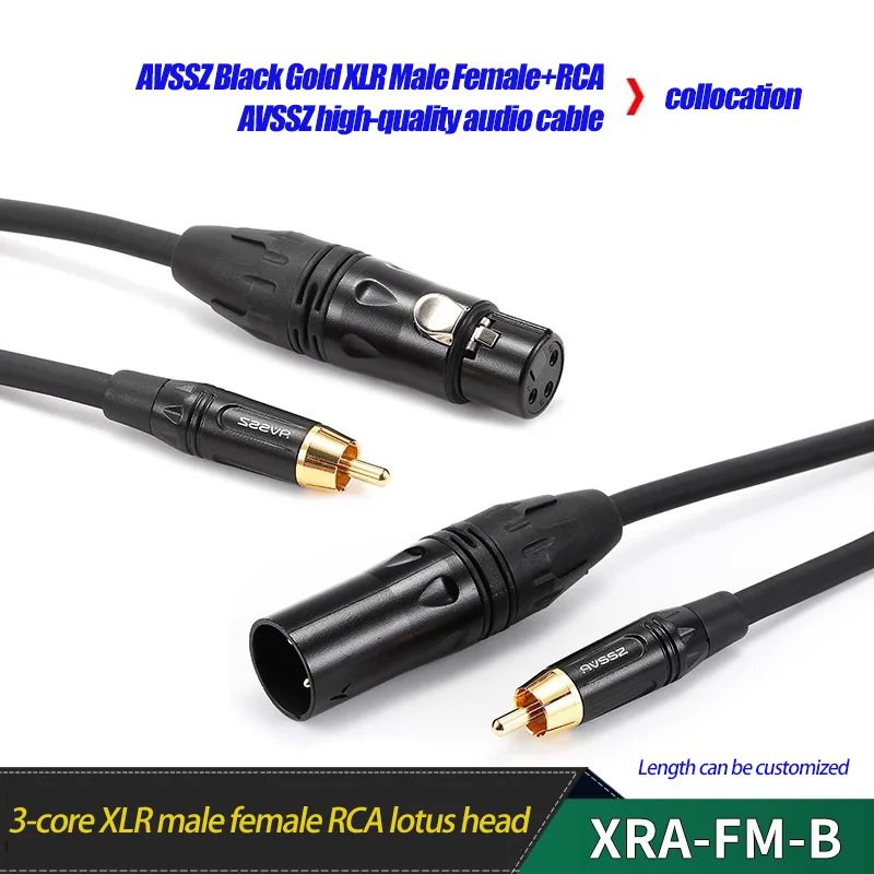 

Lotus Head to XLR Audio Cable RCA to XLR Adapter Cable Amplifier Mixing Console Male Female Connection Cable Balanced AV Cable