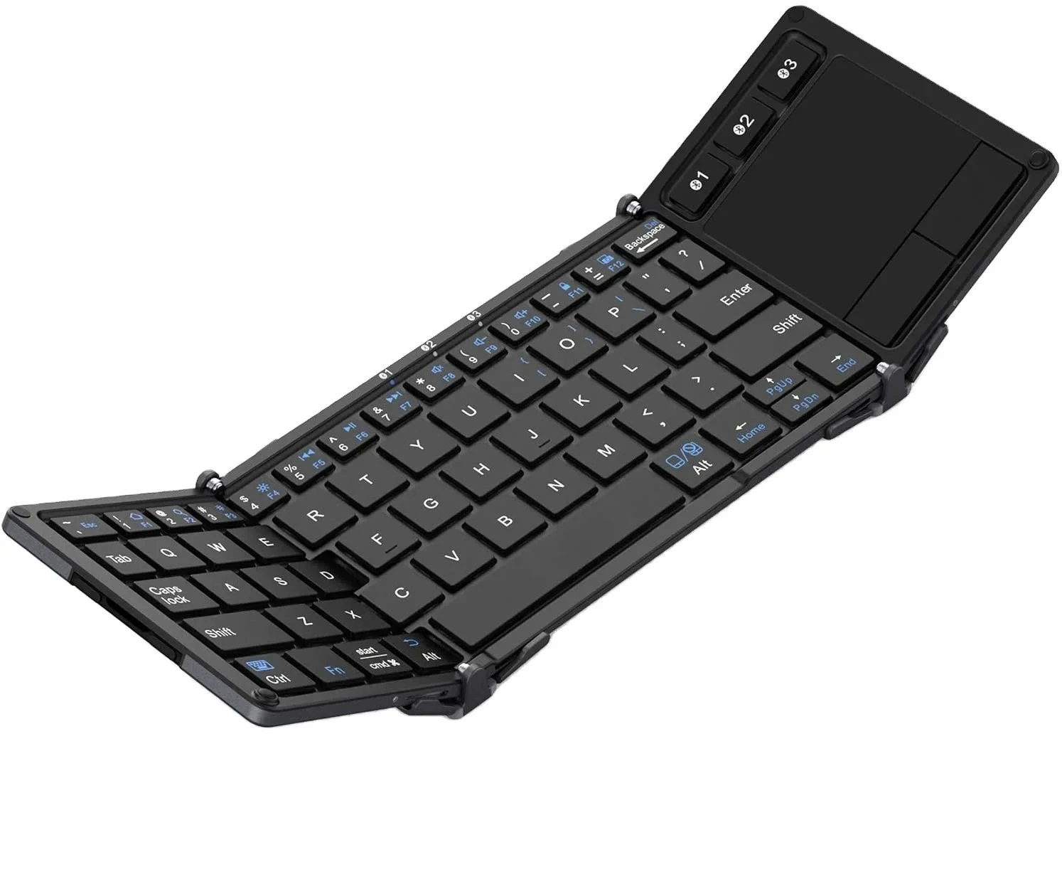 BT Keyboard With Touc   ad  ICle  ver BK08 Portable Tri-folding