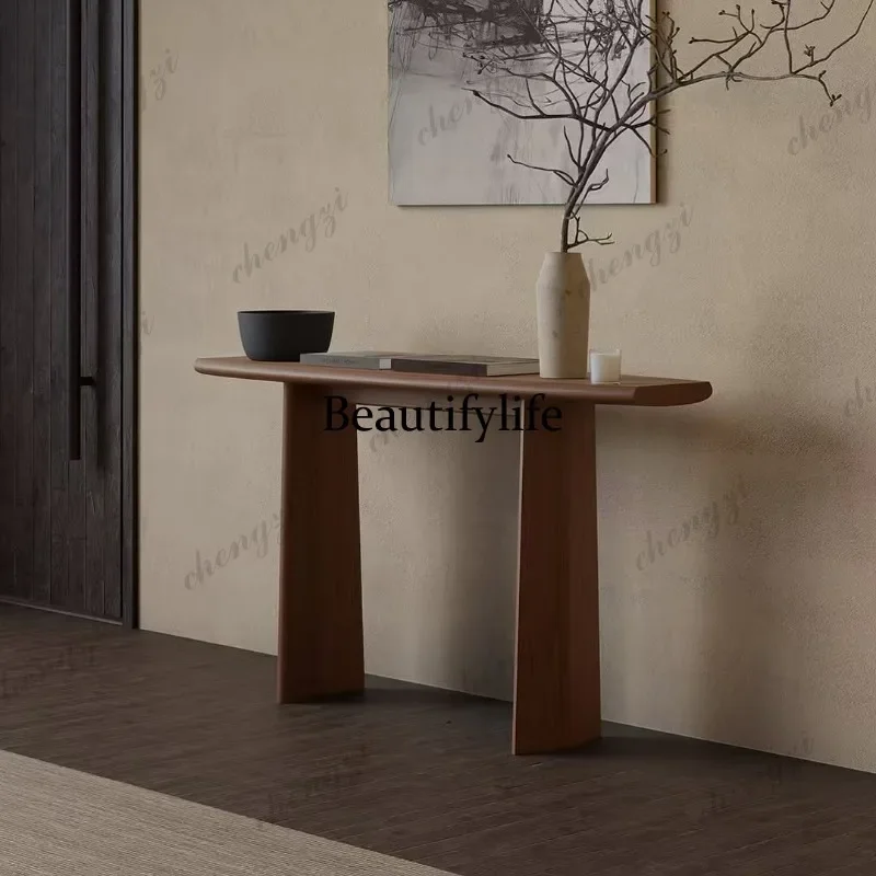 M45 Solid wood entrance table Extremely narrow entrance table B & B hotel aisle entrance case
