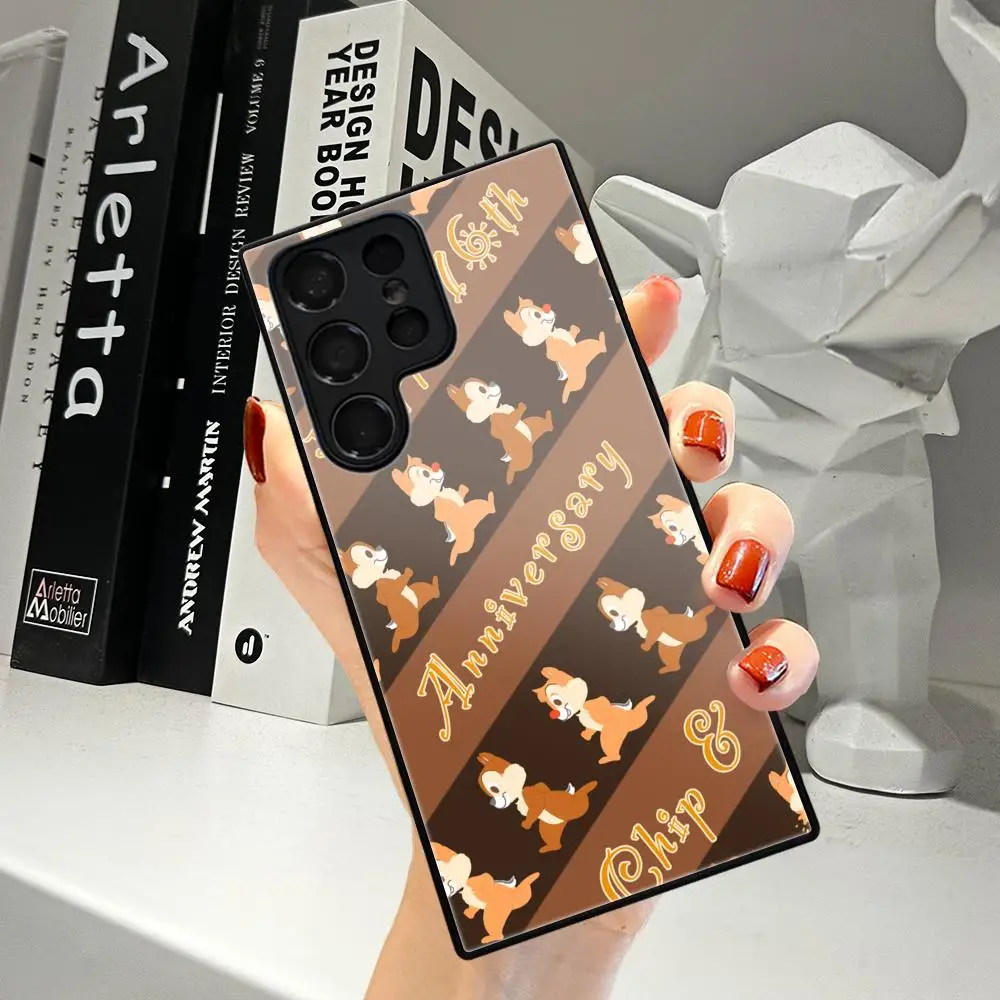 C-Chip N' Dale Phone Case For Samsung Galaxy  A17 16 A15 A14 A13 A57 A37 A27 A26 A55 A35 A53 A24 A34 Tempered Glass Covers