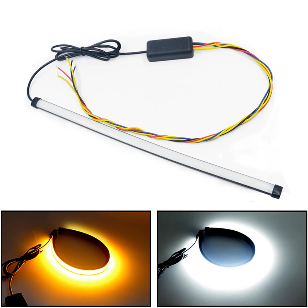 Moto Flexible Led Stripe Blinker Led Motorcycle Turn Signal Stop Lamp Tail light Brake Lights Rear Lighting 20CM 30CM 45CM 60CM