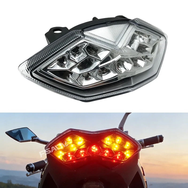 Fit For KAWASAKI Z1000 Z 1000 Rear Tail Light Z1000SX SX 2010 2011 2012 2013 Motorcycle Brake Turn Signals Integrated LED Light