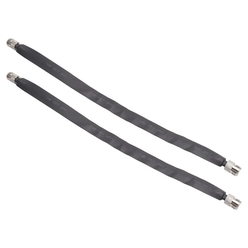 Hot sale 2 Pack 40cm RF Coaxial Cable Window/Door Pass Through Flat Cable, SO239 UHF Female to UHF Female,50 Ohm - view 2