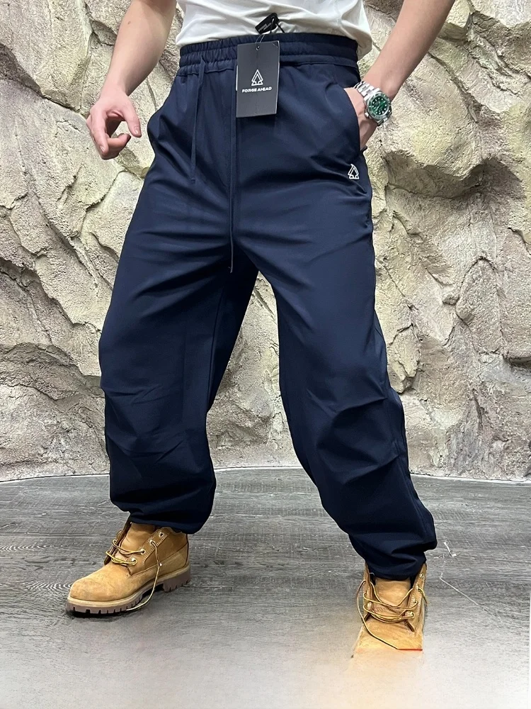 

3D индивидуальные ветрозащитные повседневные брюки для занятий спортом на открытом воздухе, одинаковые брюки для пары, свободный крой, нейлоновая ткань, дышащие прямые брюки