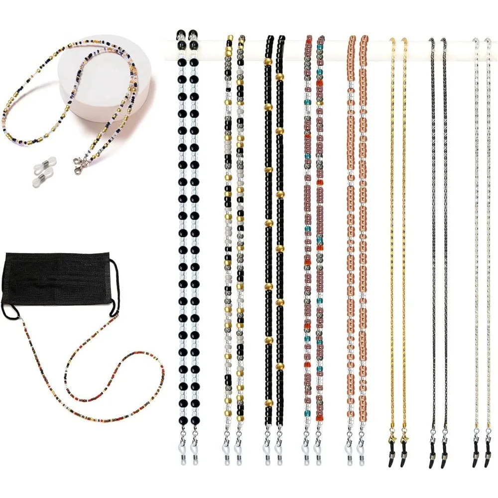 

Eyeglass Chain,Beaded Eye Glasses Strap Holders around Neck For Women