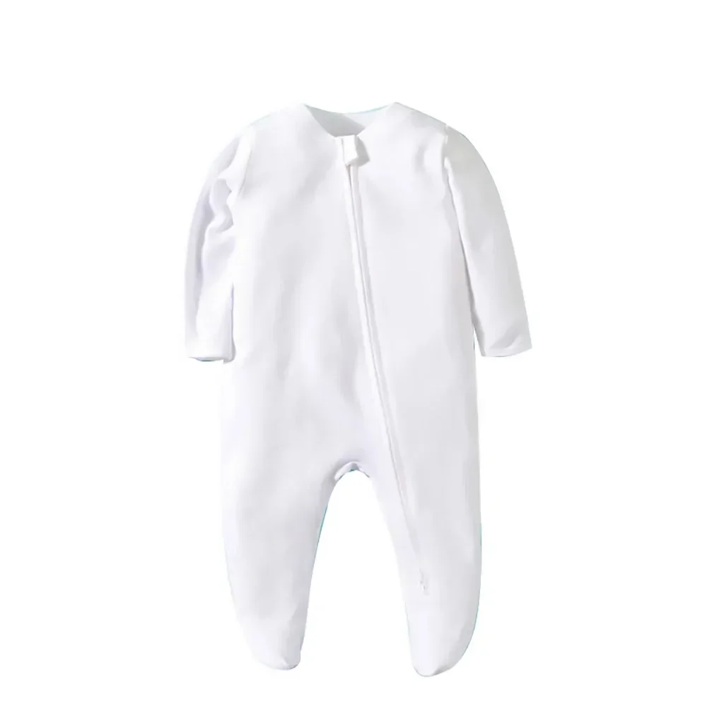 Newborn Footed Pajamas Zipper Girl and Boy Romper Long Sleeve 0-12 Months Baby Clothe Jumpsuit Cotton Fashion Baby Clothing