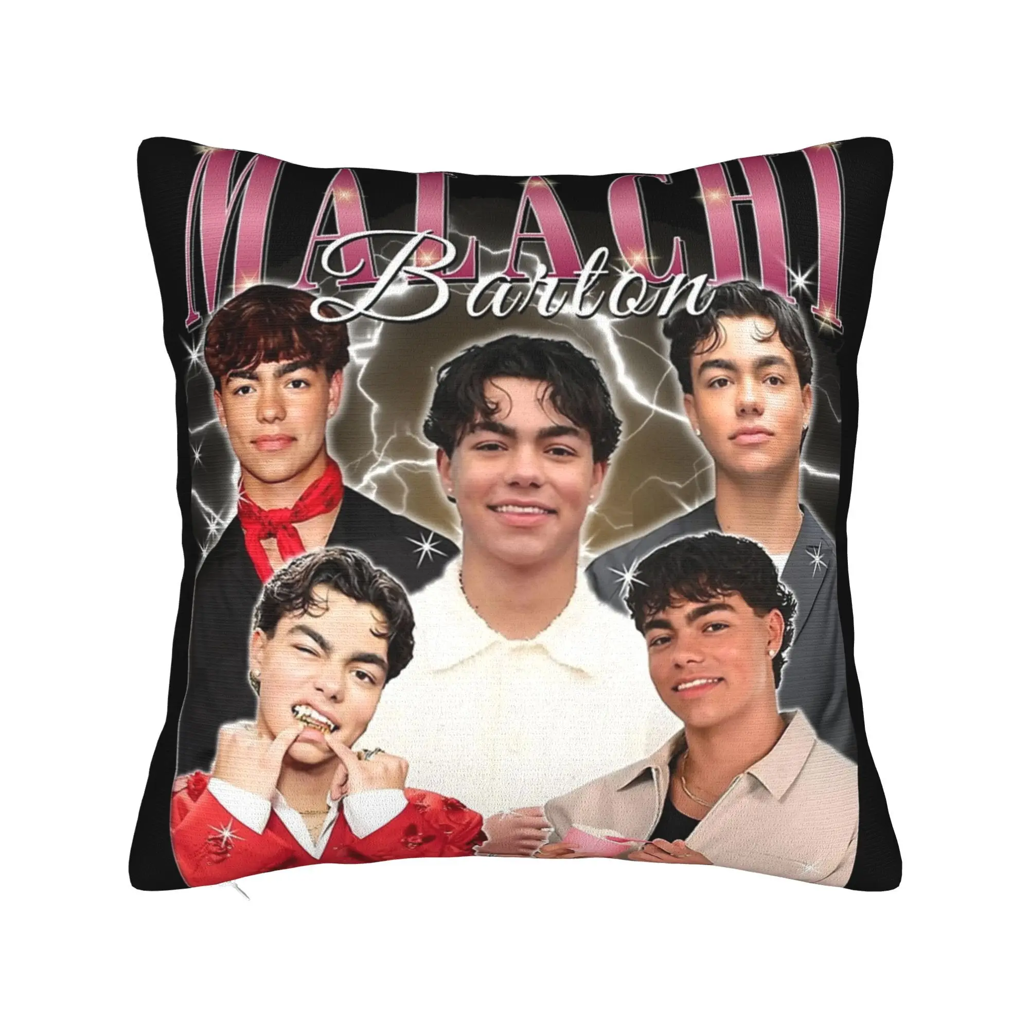 Malachi Barton Vintage Bootleg 90s Pillowcase Printing Cushion Cover Decorations  Throw Pillow Case Cover Home Square 45*45cm