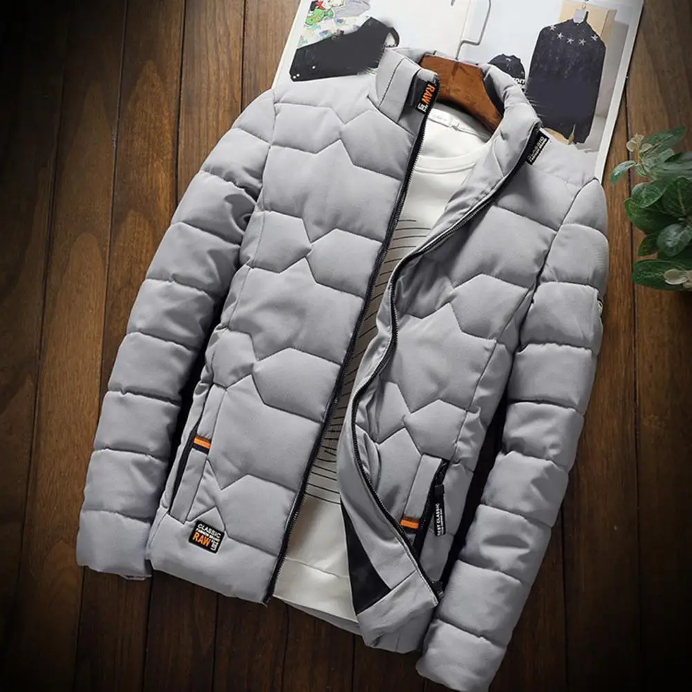 Herbst Winter Jacke Männer Verdicken Warme Baumwolle gefütterte Herren Jacken Slim Fit Stehkragen Jugend Winter Jacken und Mäntel für Männer