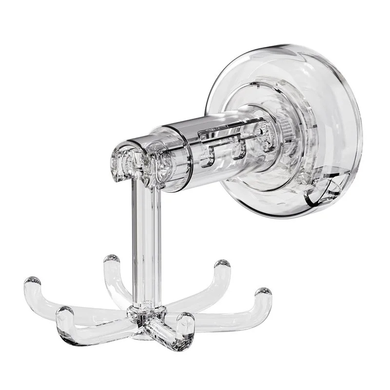 1 szt. Przyssawka Hak z sześcioma pazurami, chowany i obrotowy z podważarką do domu, kuchni, łazienki, lekki, luksusowy hak z wieloma scenami