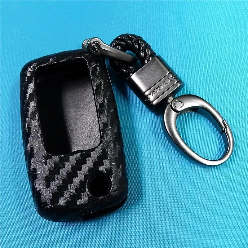 

Car Key Cover Shell Case For Volkswagen Golf Bora Jetta VW Polo Passat For Skoda Accessories Carbon Fiber Silicone