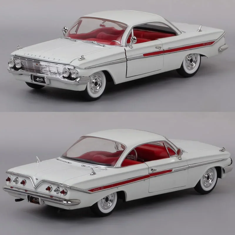 Jada 1:24 1961 Chevrolet Impala Vintage Classic High Simulation Diecast Car Metal CHEVY Alloy Model Car Gift Collection J83