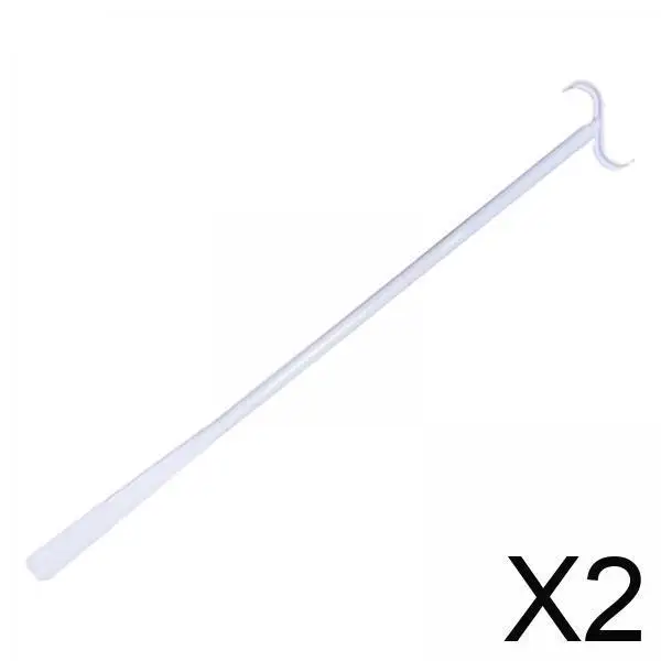 

2xПардевальная палочка с дорожной сумкой, рожок для обуви для гардеробных брюк, белый цвет