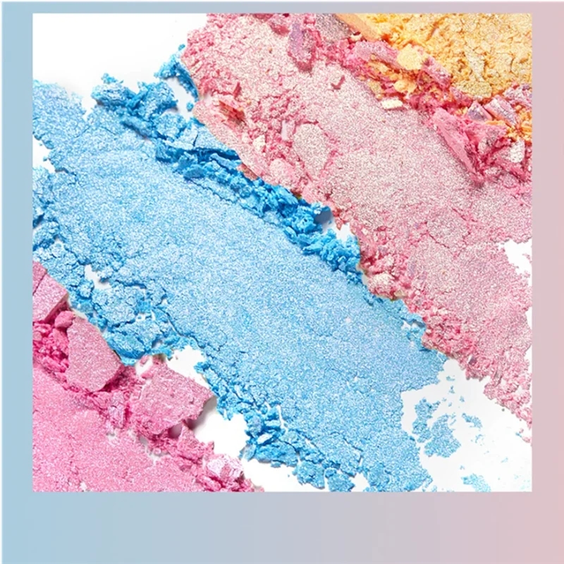 1PS 6 colori Solido Specchio magico Polvere Glitter per unghie Specchio Illusione Aurora Polvere Super Brillante Vetro Fine Flash Glitter per le unghie