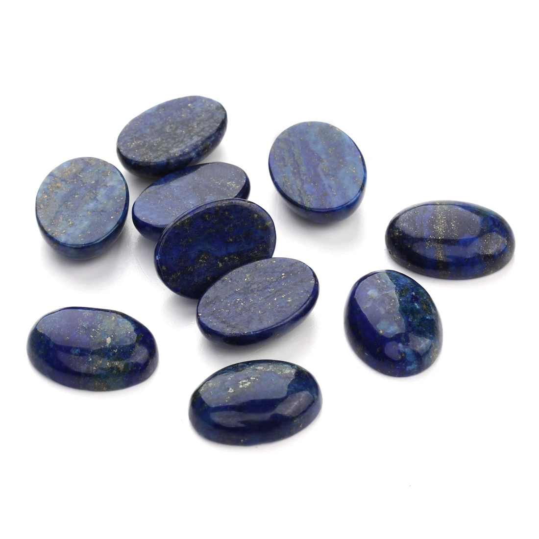 2/5/10 Stück DC Naturstein Cabochon Oval Flatback Spacer Stein Cabochon Perlen für Schmuckherstellung DIY Ring Halskette Zubehör – Detail 11