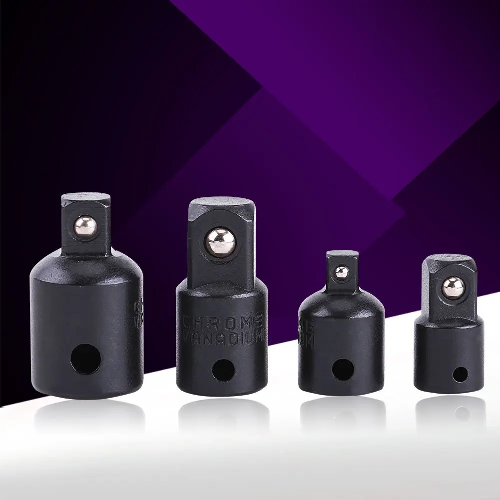 Rafford, набор адаптеров для гаечных ключей, 4 шт., адаптер для торцевых ключей от 3/8 до 1/2, метрический набор ударных головок для ударных гайковертов/ключей с храповым механизмом