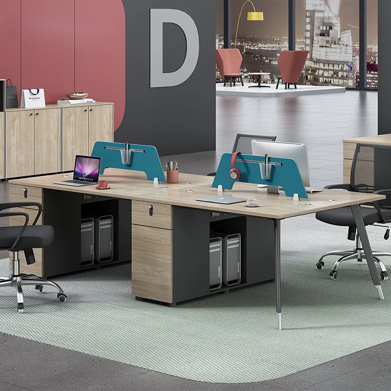 

Staff Desk Sub-office Staff Card Seat 4 People 6 Artificial Seats Screen Partition Financial Office