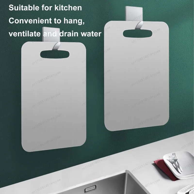 Titanium Cutting Board Double Sided Kitchen Chopping Board Non Absorbent Dishwasher Safe with Hang Hole for Home Kitchen Use