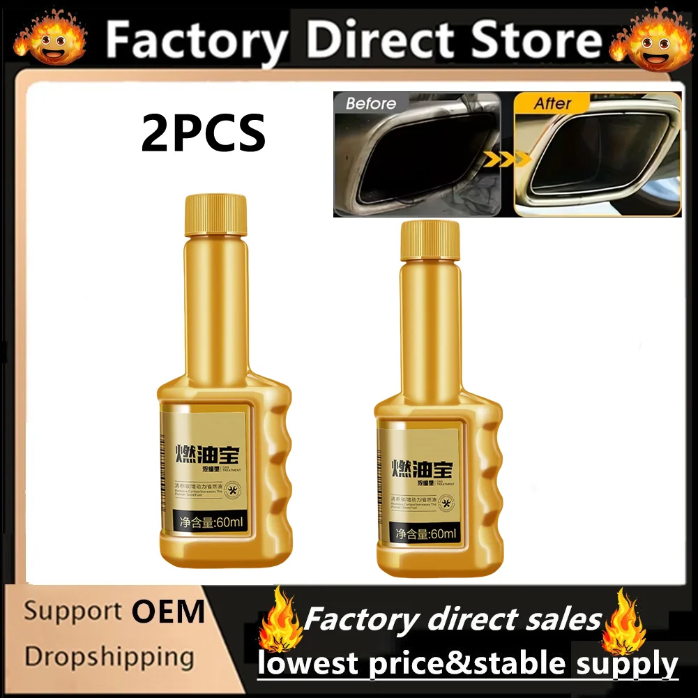 2Pcs Fuel Gasolines Injector Cleaner Fuel Injector Cleaner Cleaning Treatment Auto Gasoline Fuel Additive Gas Oil Additive