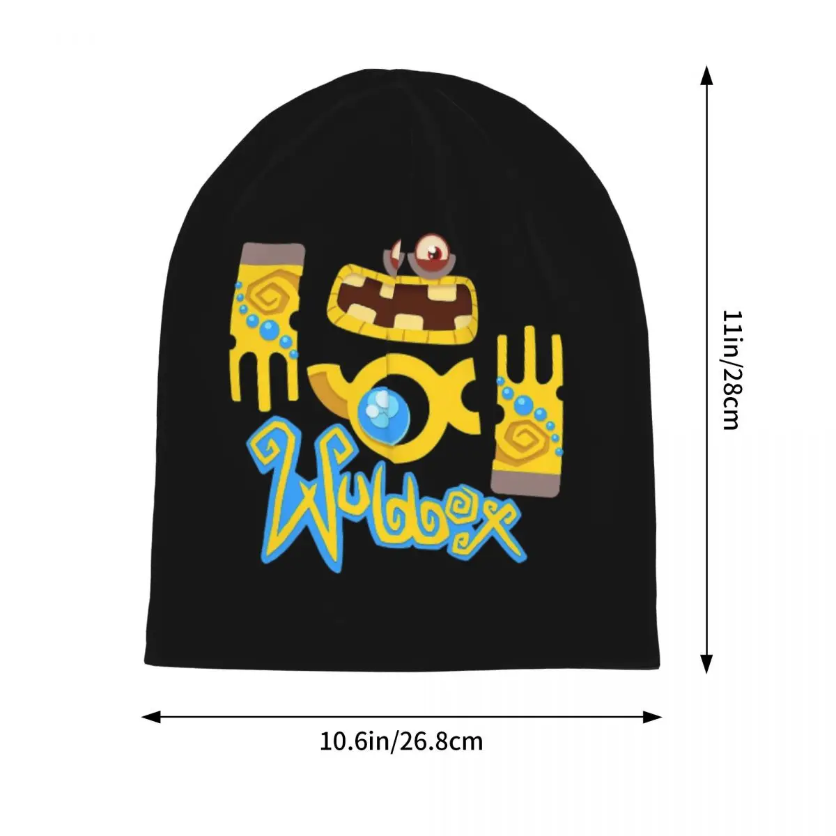 Wubbox بلدي الغناء وحوش الدافئة محبوك قبعة الأزياء بونيه قبعة الخريف الشتاء في الهواء الطلق بيني القبعات للجنسين الكبار