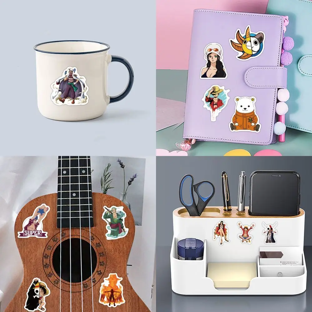 100 Stück One Piece Anime-Aufkleber, Dekorationsartikel, zweidimensionale DIY-Notizbuch-Sticker, wasserdichte Anime-Handy-Aufkleber – Detail 13