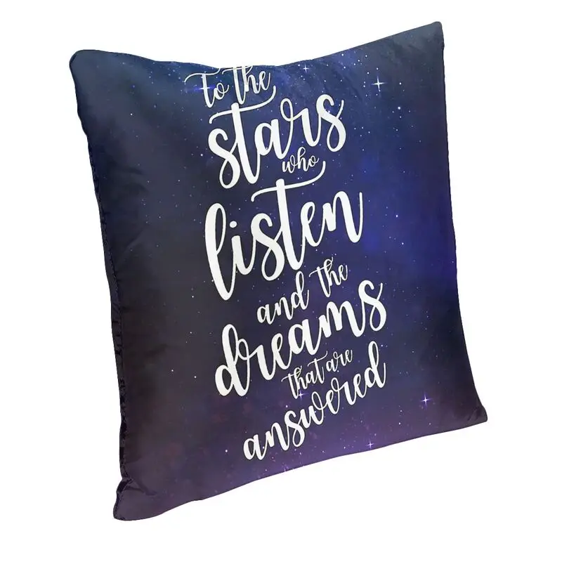 Sarah J.Maas ACOMAF Throw Pillow Case 45*45cm Acotar To The Stars Who Listen Cushion Cover Sofa Car Pillowcover Dakimakura