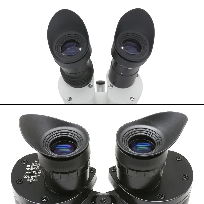 One Pair Binoculars Rubber Eye Cups Eye Guards Caps Inner Diameter 40 mm for Microscope Eyepiece Telescopes Eyecups