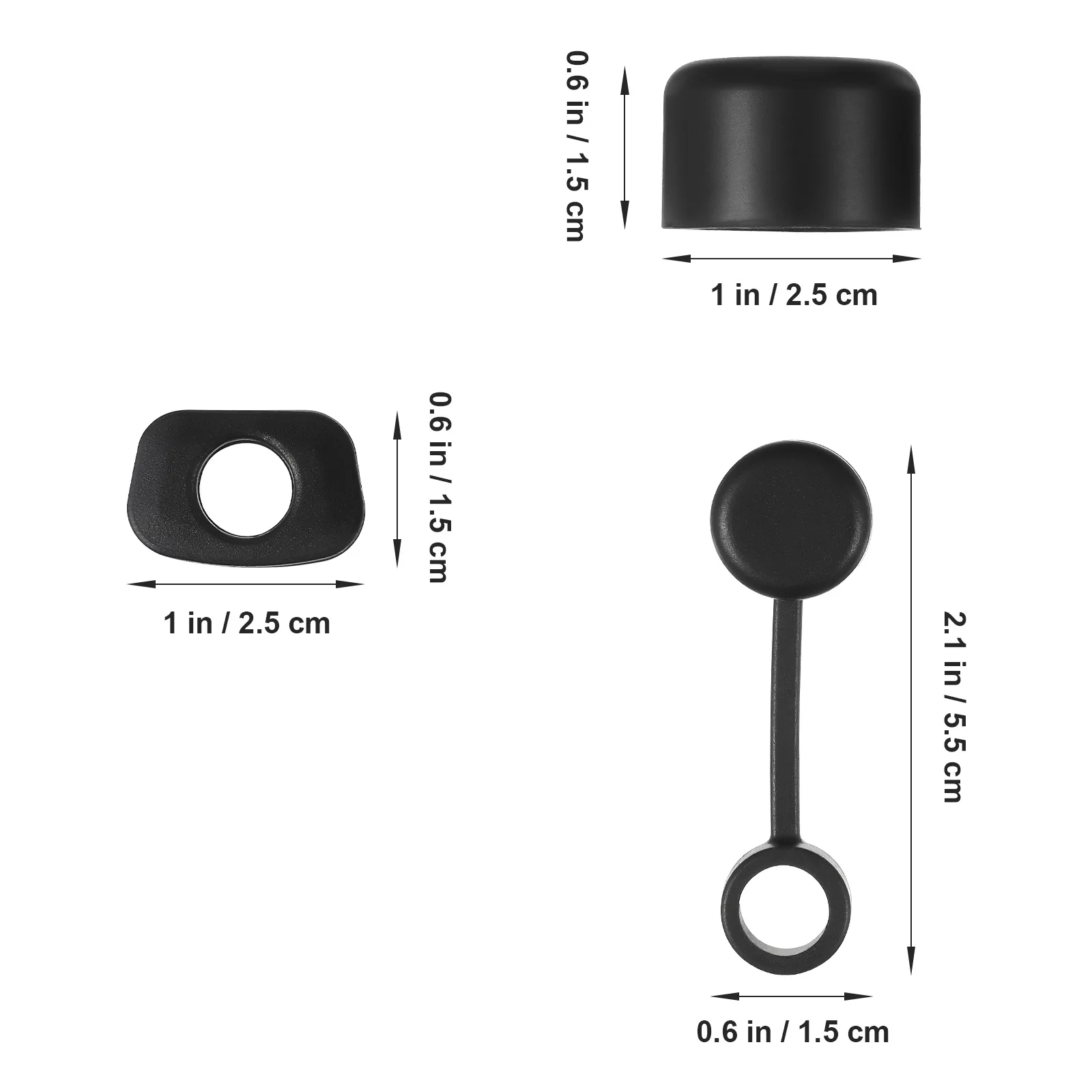 

6Sets Silicone Spill Stopper Set Tumbler Accessories Colorful Leakproof Straw Covers Cap for Cups Sports Bottles