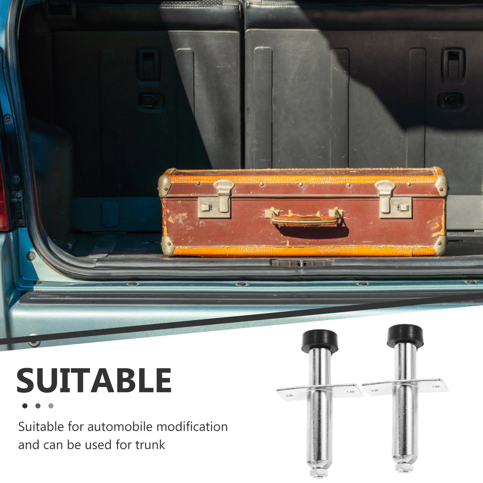 2 pcs Car Trunk Lock Door Cylinder Kit Automotive Switch Rv Replacement Metal Knobs Stainless Steel Chrome Plating Versatile Use view 4