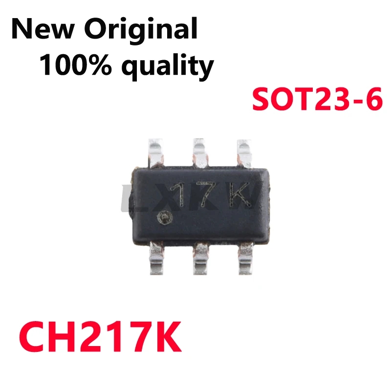 10/PCS New CH217K Screen printing 17K SOT23-6 USB current-limiting power distribution switch chip In Stock