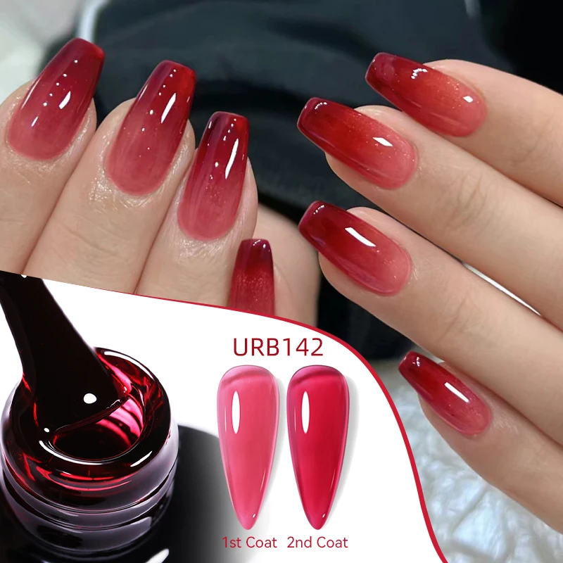 UR SUGAR 7ml Crystal Jelly Nude Rubber Base Gel Transparent Semi-permanent Varnish UV LED Construction Gel Nail Art Manicure