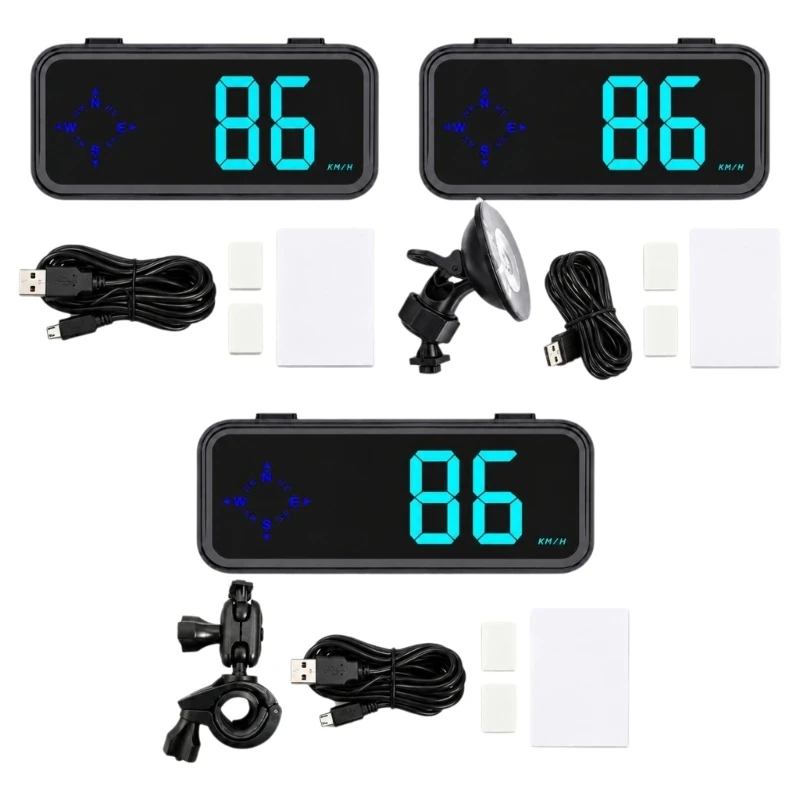 Satellite Speed Display With 7 Selectable Hues and Direction Readout