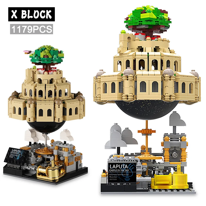 

XINGBAO ideas Castle In The Sky Blocks Laputa Castle Music Box Building Blocks MOC Castle Model Set Bricks For Kids Toys Gifts