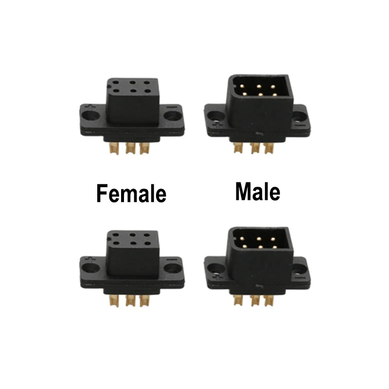 5Pairs 500V 5A JY6P JY12P Quick Release Plug Male Female Brushless Motor Servo Connector for RC Fixed Wing Aircraft Accessories