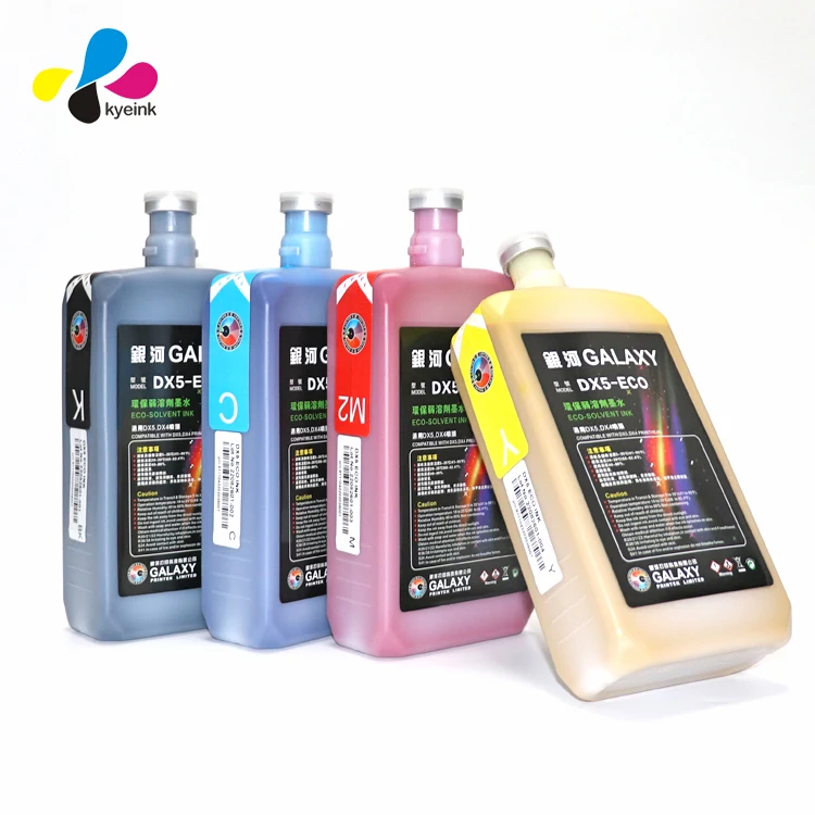 100% Original Dx5 Dx7 Dx11 Xp600 I3200 Print Head Galaxy Eco Solvent Ink Galaxy Dx5 Eco Solvent Ink Tinta Galaxy Ecosolvente