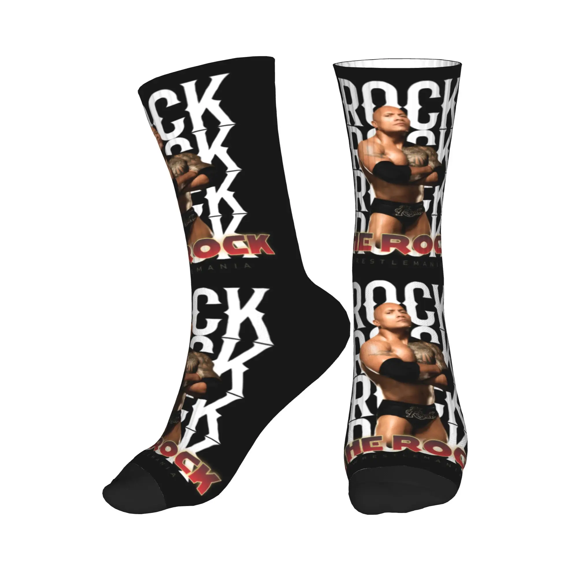 

Мужские носки Kawaii Dwayne The Rock Johnson Meme Dress Socks, удобные теплые носки унисекс с 3D-принтом
