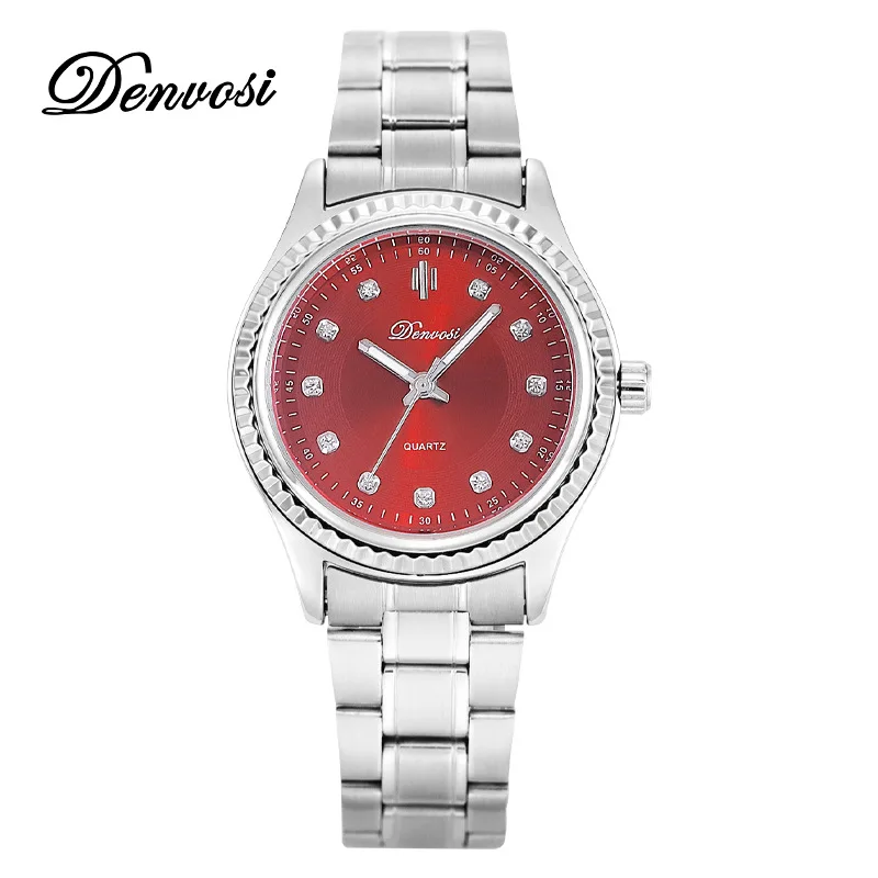 Novo relógio de quartzo feminino simples e fasion casual luminoso à prova dwaterproof água metal senhoras relógio de pulso