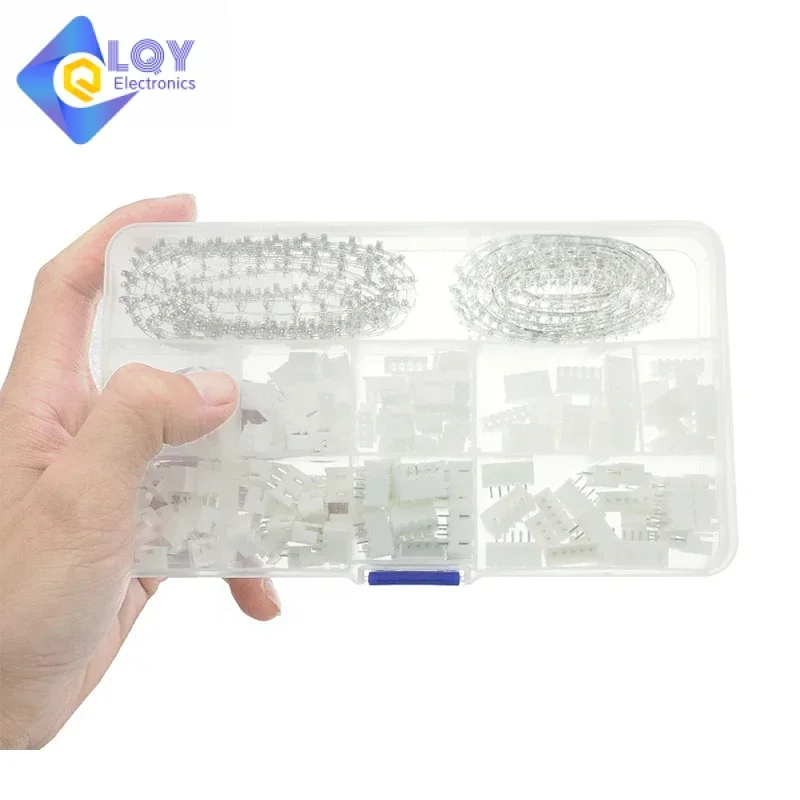 560pcs XH2.54 2p 3p 4p 5 pin 2.54mm Pitch Terminal Kit / Housing / Pin Header JST Connector Wire Connectors Adaptor XH DIY Kits