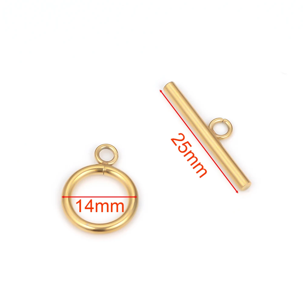 5 sets roestvrijstalen OT-sluiting Toggle-sluitingen voor doe-het-zelf sieraden maken kettingen connectoren armbanden haken ambachten accessoires
